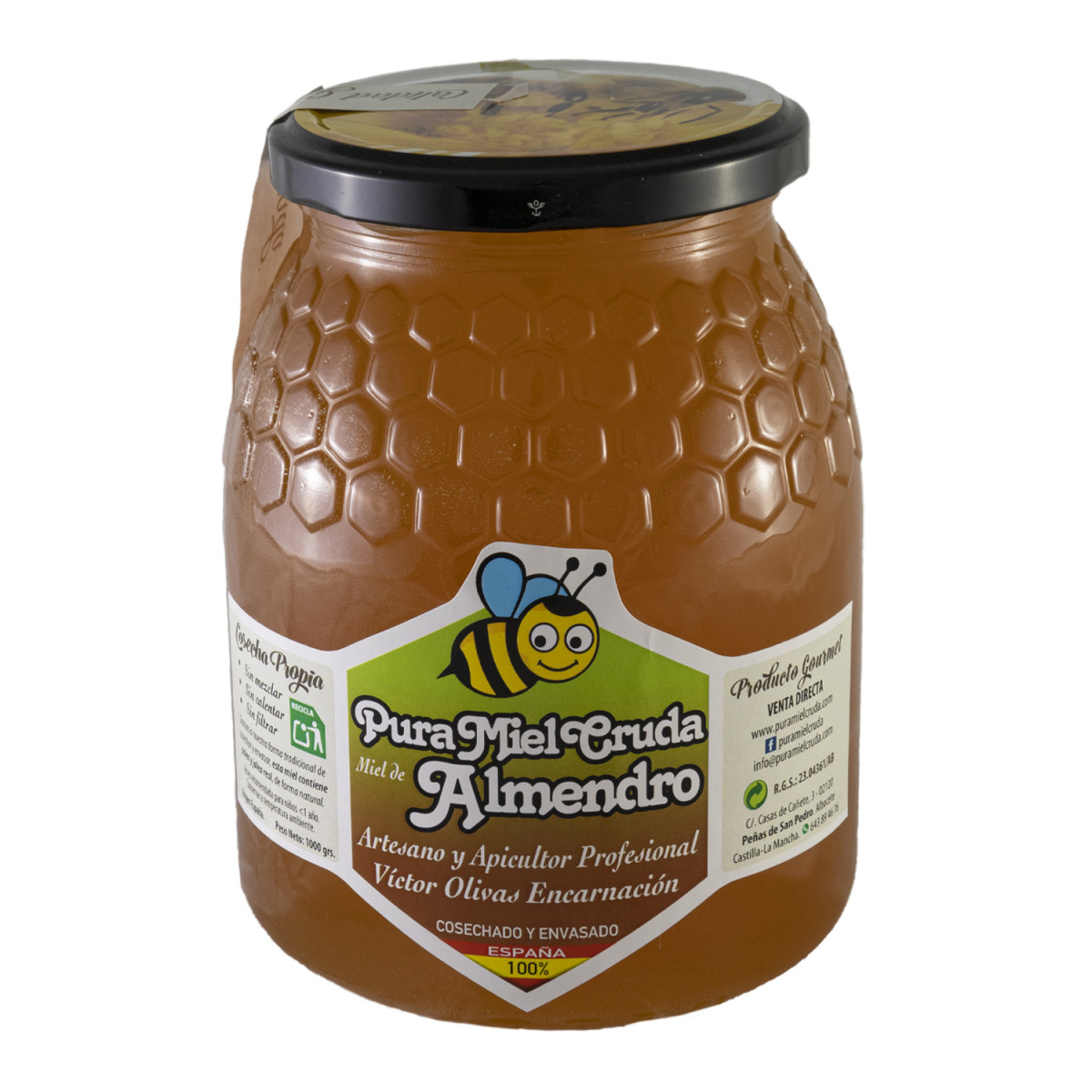 Pura miel cruda Almendro