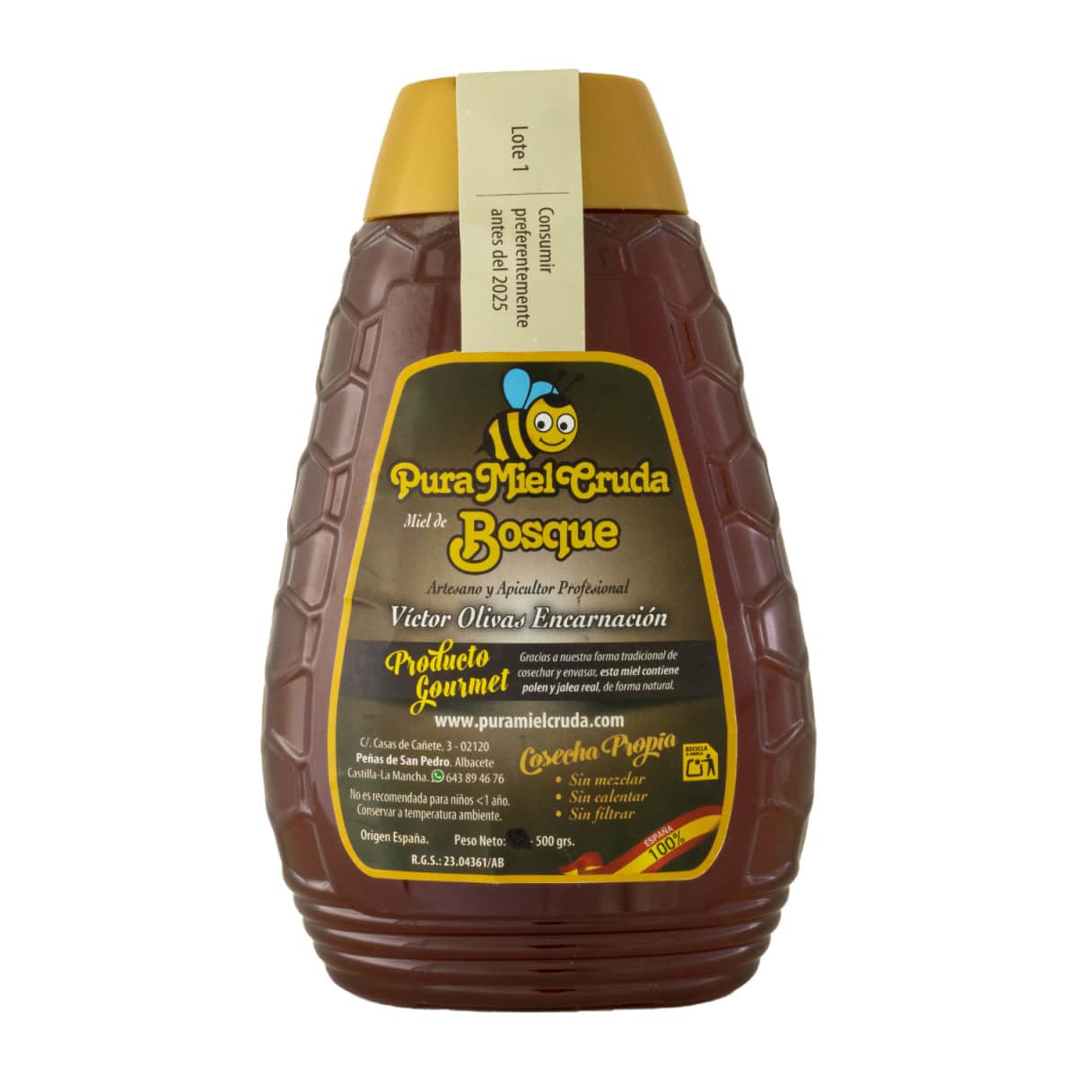Pura miel cruda Bosque500g