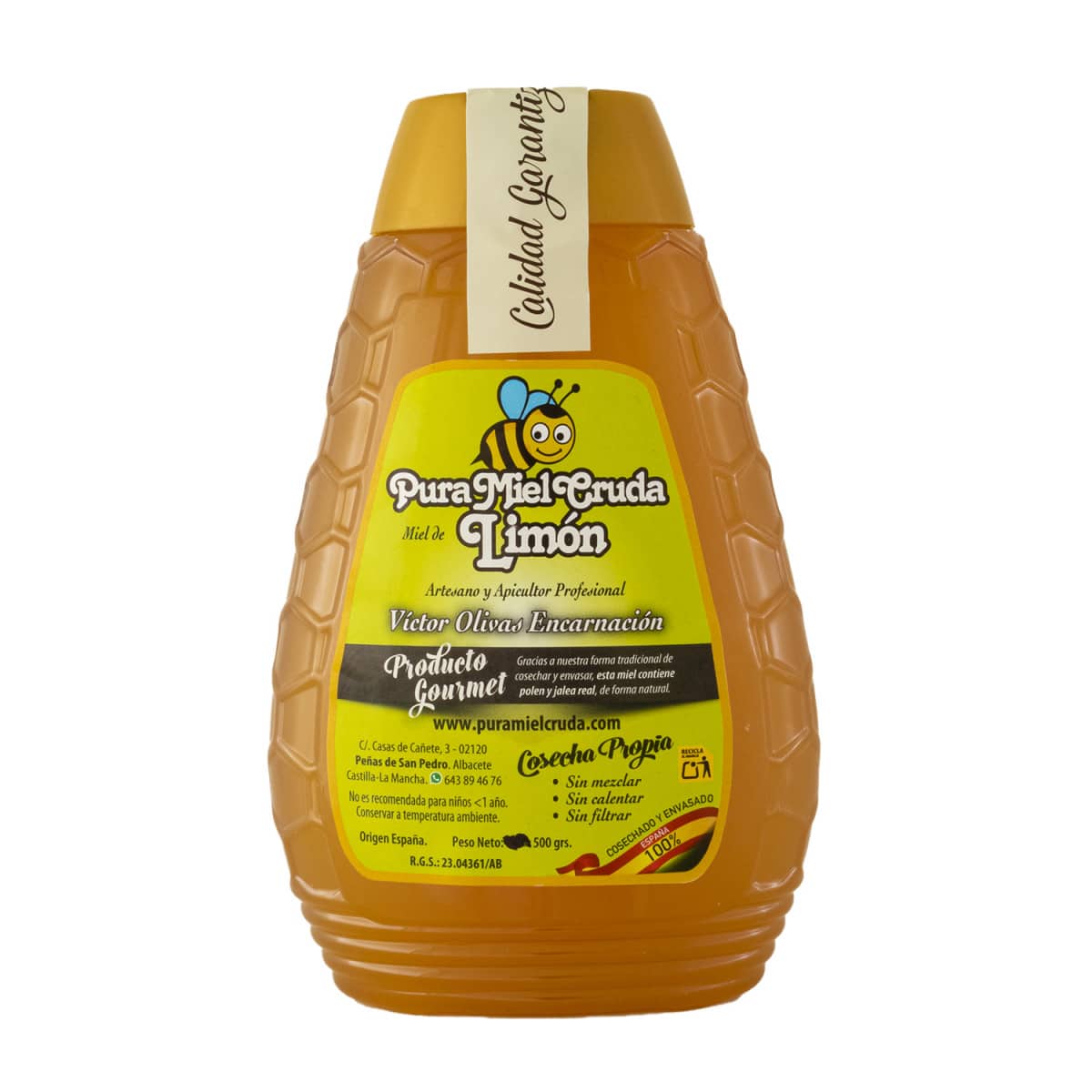 Pura miel cruda Limon500g